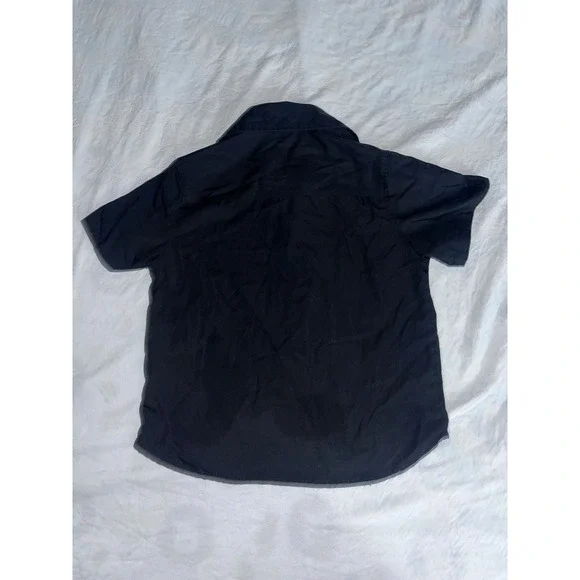 Lightning McQueen Mater Black Button Down Shirt Size 6 - Picture 3 of 3